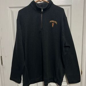 🔥 CHAMPION ELITE Arizona St. 1/4 zip sweater pullover sweatshirt 2XL -  PERFECT